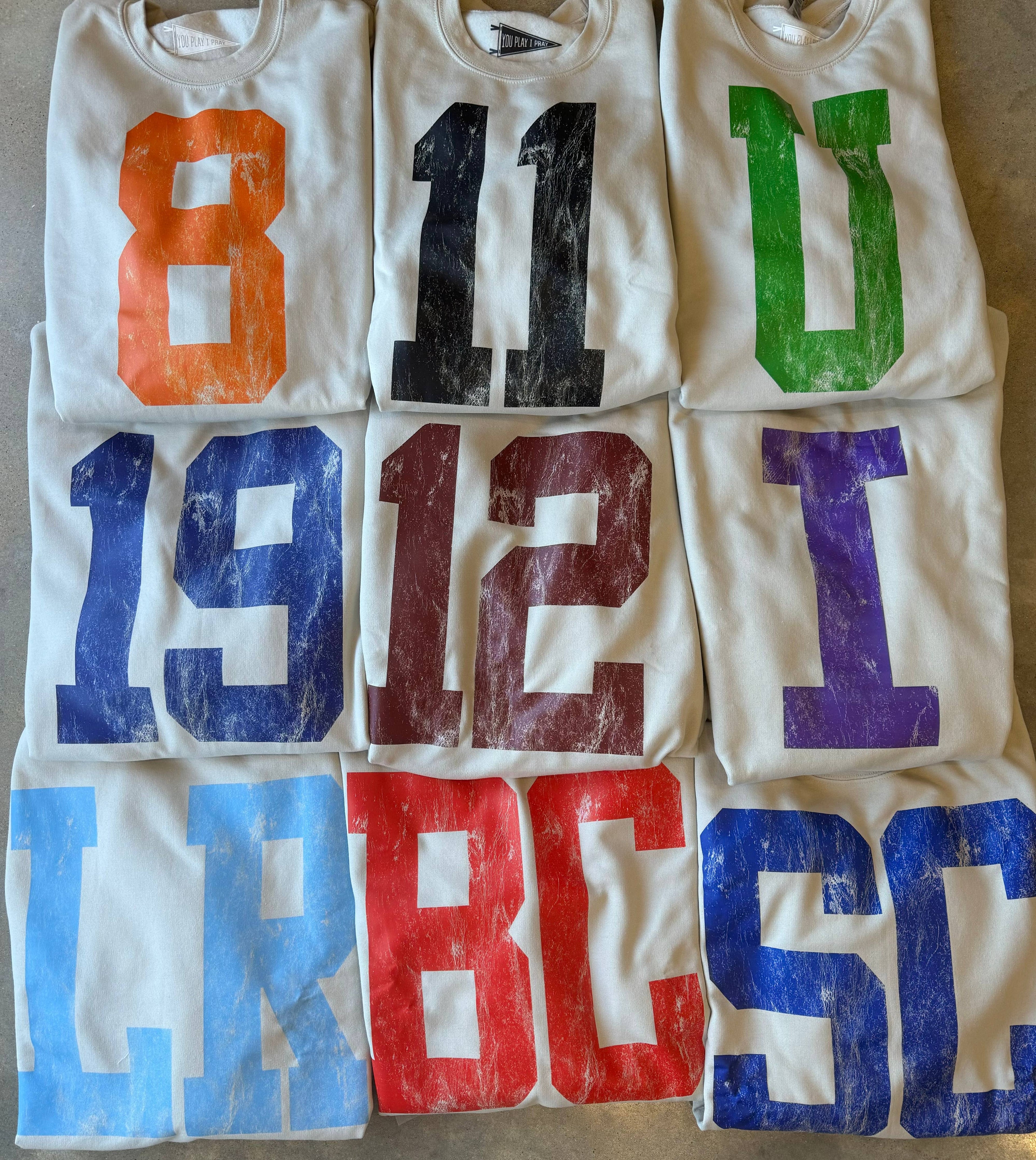 Custom #1 Fan | Gameday Sweatshirt | Graphic Tee: S