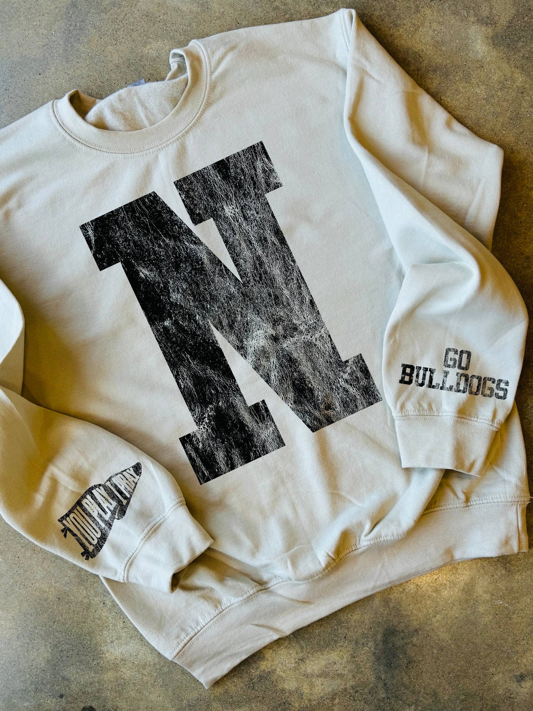 Custom #1 Fan | Gameday Sweatshirt | Graphic Tee: L