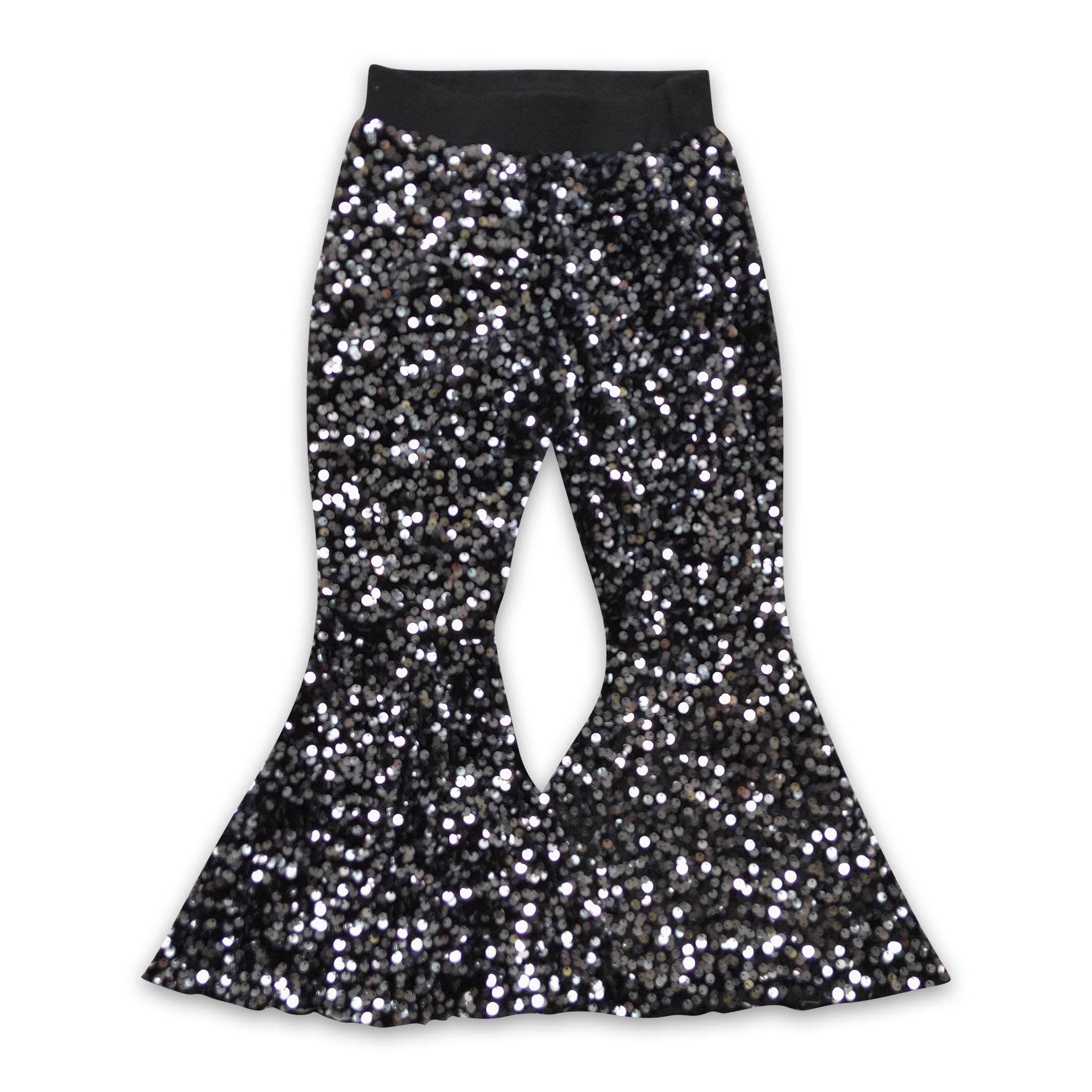 Sequin bell bottom pants