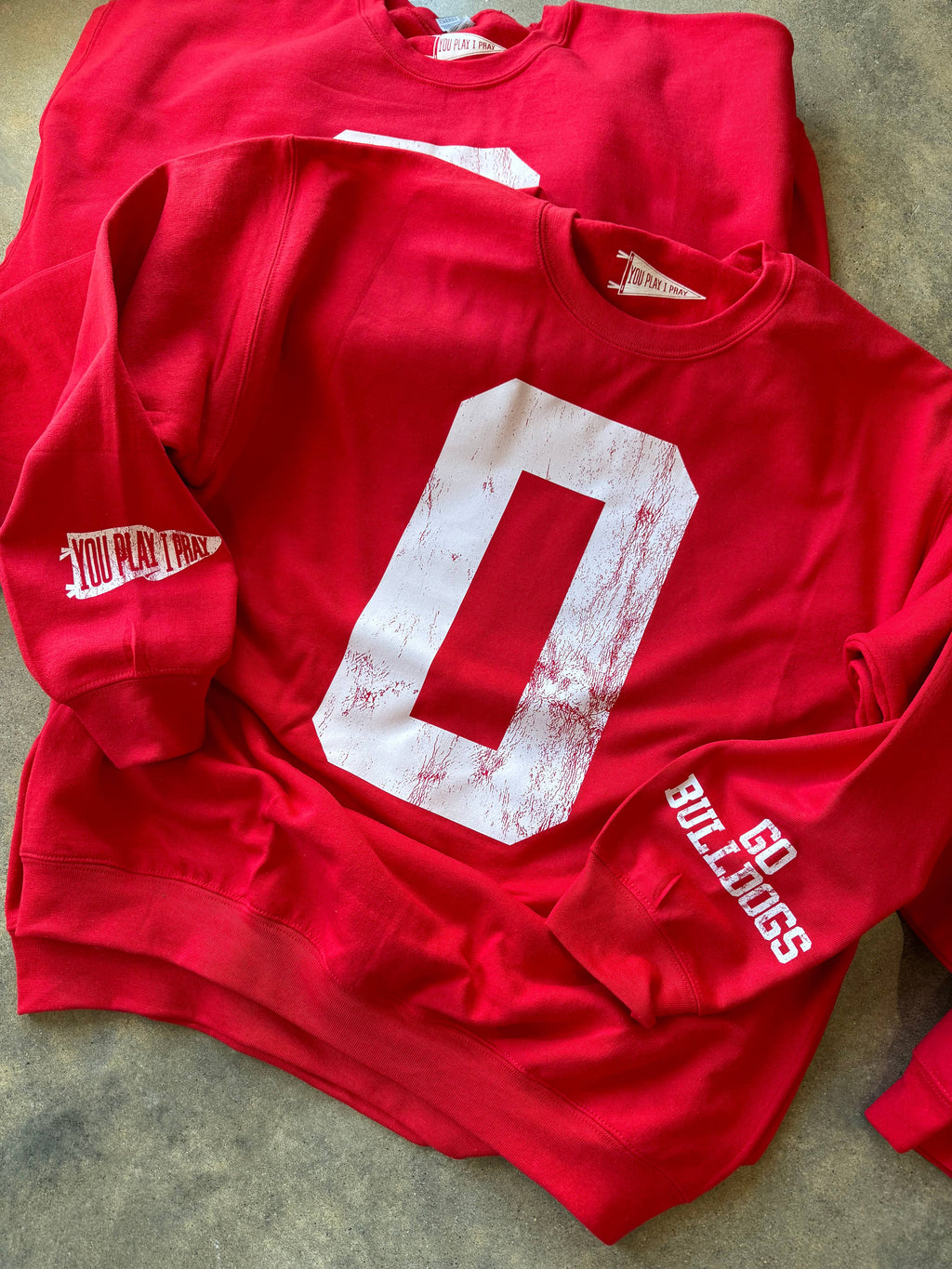 Custom #1 Fan | Gameday Sweatshirt | Graphic Tee: L