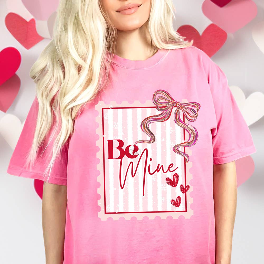 Be Mine Postage DTF Heat Transfer: Youth